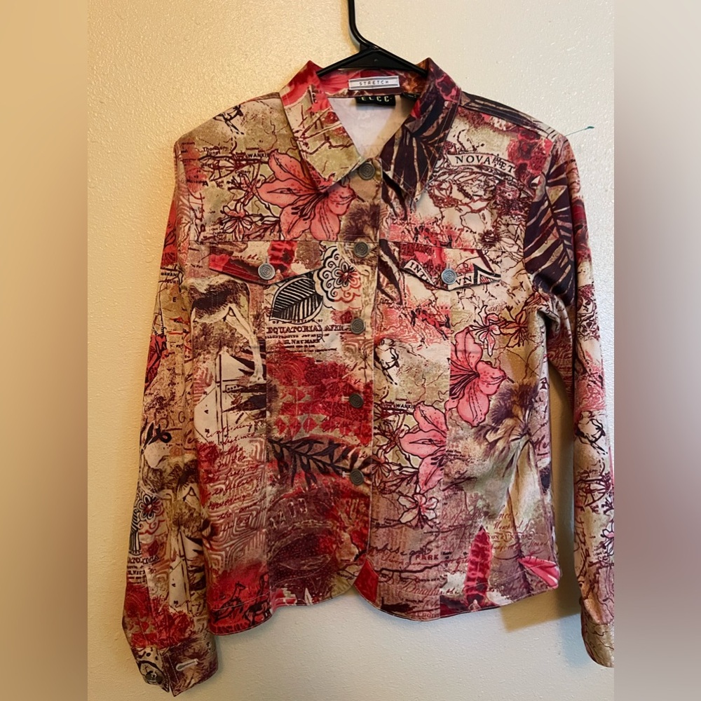 Denim feel small earthy jacket